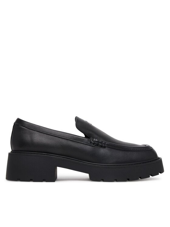 CALVIN KLEIN JEANS лоуфъри с дебела подметка Chunky Cupsole Ru Patch Lth YW0YW01862 Черен