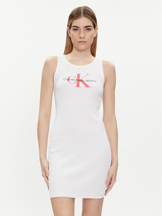 CALVIN KLEIN JEANS Лятна рокля Archival Monologo J20J223069 Slim Fit