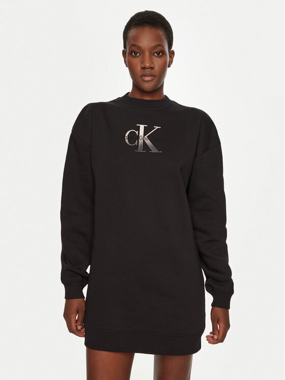 CALVIN KLEIN JEANS Плетена рокля J20J224834 Relaxed Fit