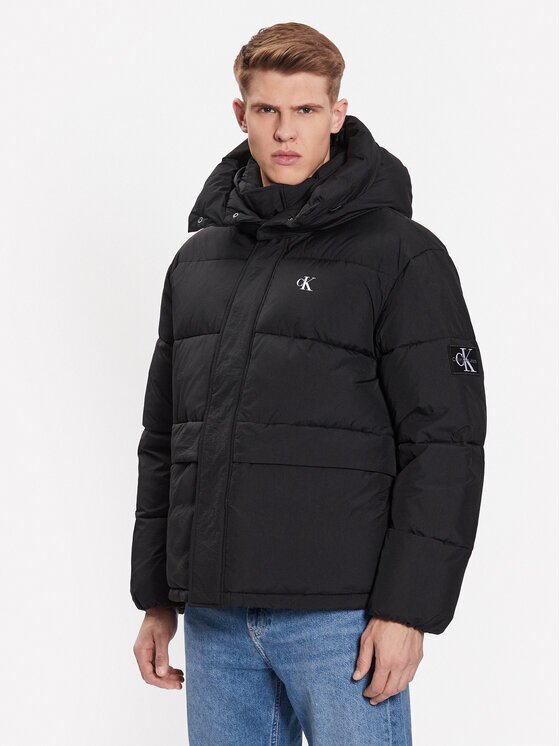 CALVIN KLEIN JEANS Преходно яке J30J323709 Черен Regular Fit