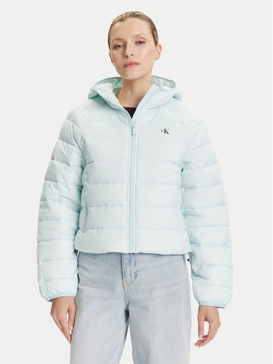 CALVIN KLEIN JEANS Преходно яке LV047C510G Светлосиньо Regular Fit