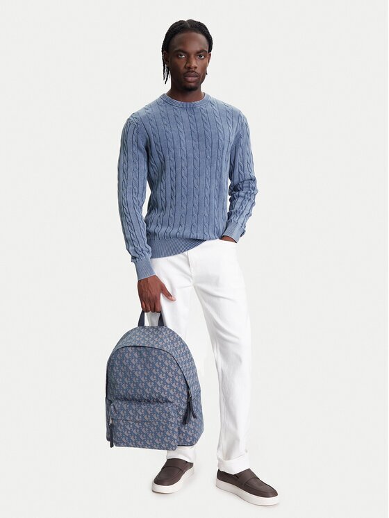 CALVIN KLEIN JEANS Раница Unstructured Monogram Backpack 4 LV04G3116G Син