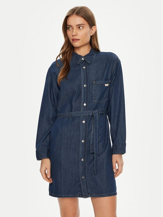 CALVIN KLEIN JEANS Рокля тип риза J20J225008 Regular Fit