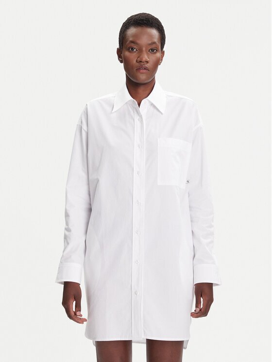 CALVIN KLEIN JEANS Рокля тип риза LV047C022G Oversize