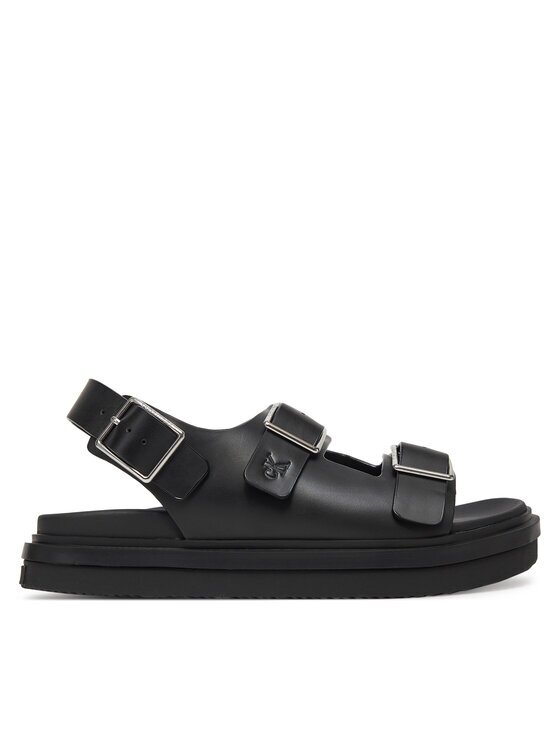 CALVIN KLEIN JEANS Сандали Flat Molded Sandal Buckle YW0YW01785 Черен