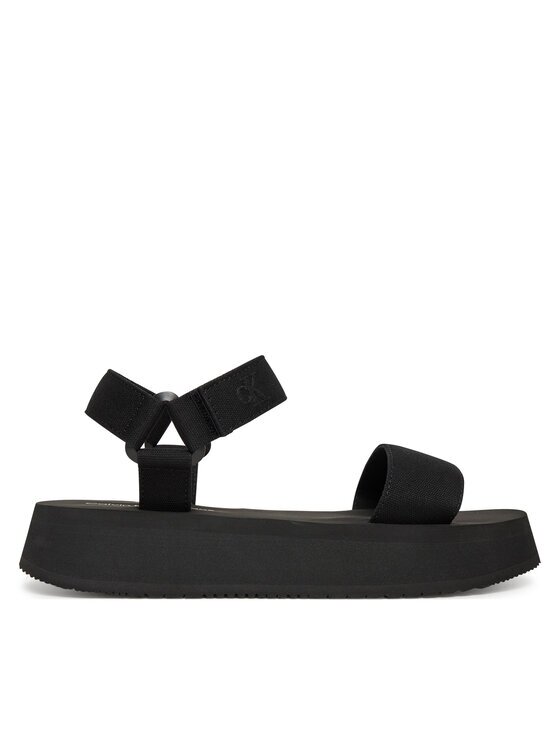 CALVIN KLEIN JEANS Сандали Sandal Velcro Webbing Mg YW0YW01693 Черен