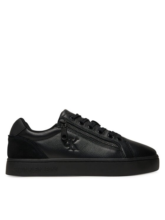 CALVIN KLEIN JEANS Сникърси Classic Cupsole Zip Low In YM0YM01318 Черен