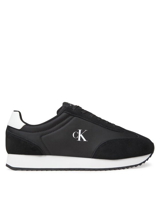 CALVIN KLEIN JEANS Сникърси Retro Runner Lace Up Ny-Su YM0YM01325 Черен