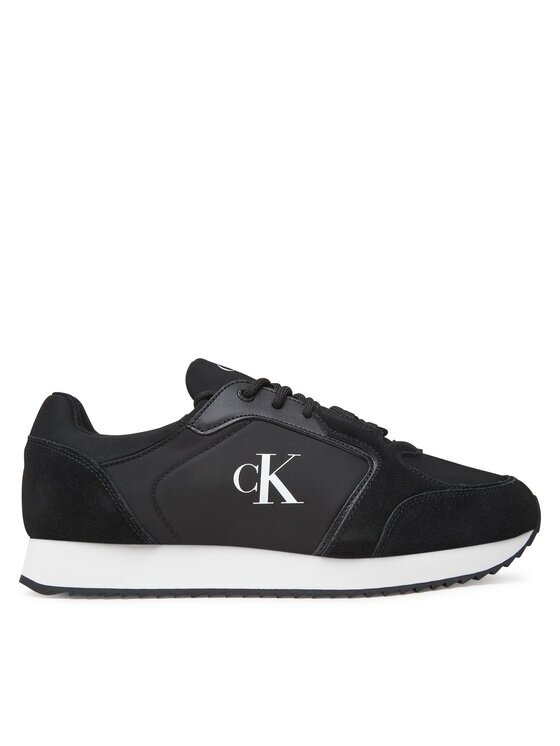 CALVIN KLEIN JEANS Сникърси Retro Runner Sock Lace Up Ny-Su YM0YM01326 Черен