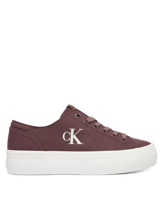 CALVIN KLEIN JEANS Сникърси Vulc Flatform Low Canvas Mg YW0YW01763 Бордо