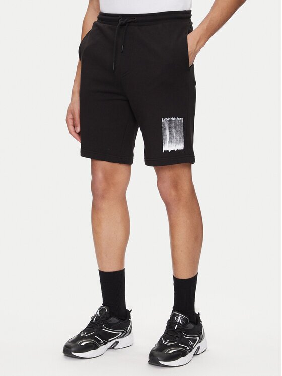 CALVIN KLEIN JEANS Спортни шорти Brush Stroke J30J327528 Regular Fit