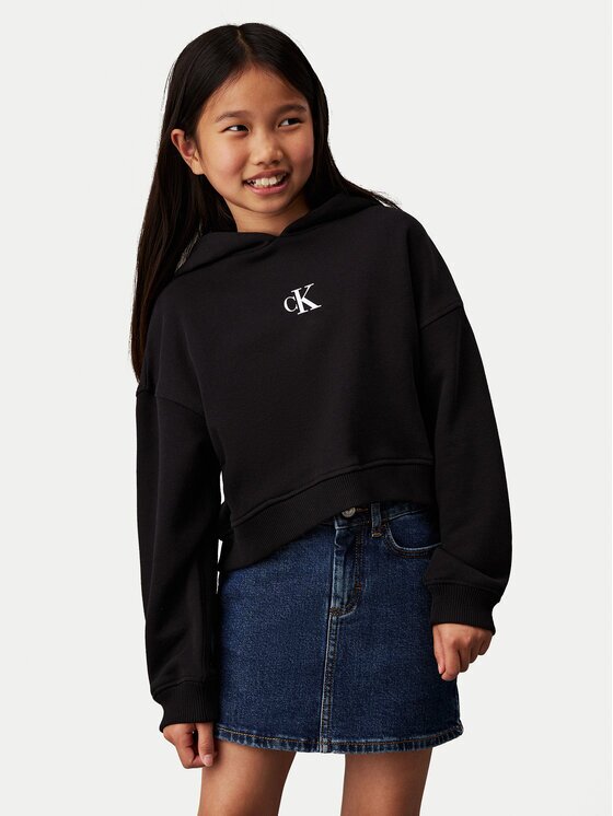 CALVIN KLEIN JEANS Суитшърт IG0IG02755 D Черен Boxy Fit