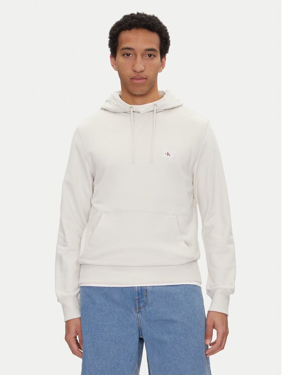 CALVIN KLEIN JEANS Суитшърт J30J327113 Екрю Regular Fit