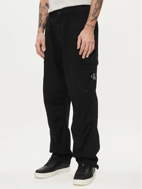 CALVIN KLEIN JEANS Текстилни панталони J30J325116 Straight Fit