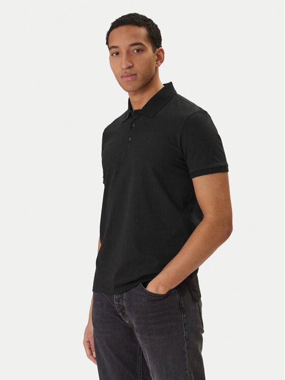 CALVIN KLEIN JEANS Тениска с яка и копчета Classic Monogram LV04RD255G Regular Fit