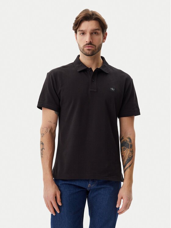 CALVIN KLEIN JEANS Тениска с яка и копчета J30J327040 Regular Fit