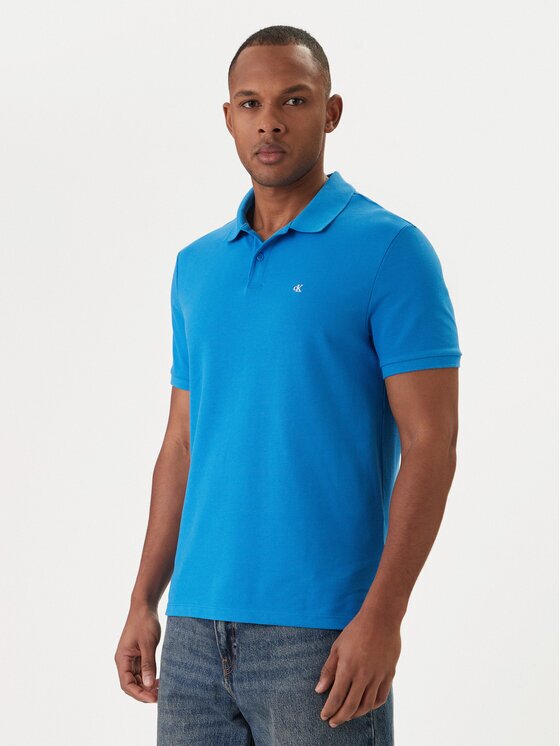 CALVIN KLEIN JEANS Тениска с яка и копчета LV040EM269 Regular Fit