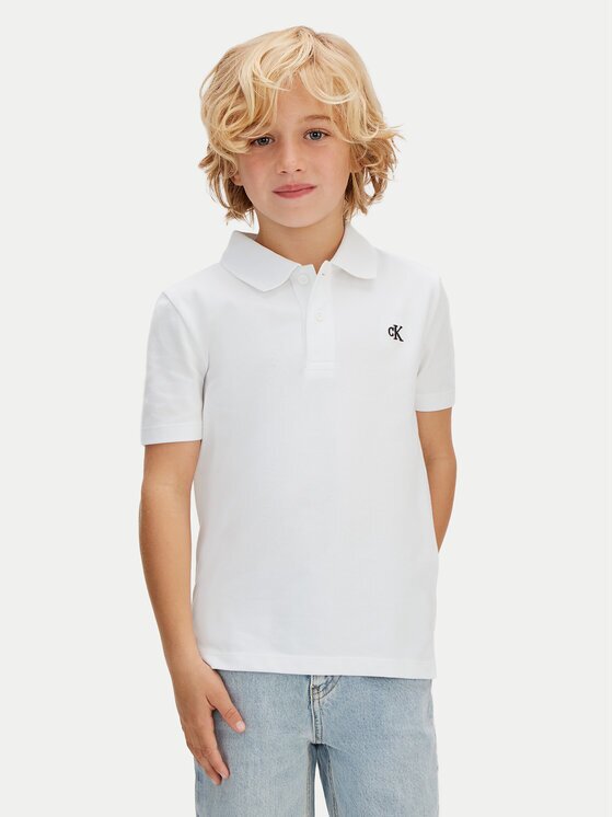CALVIN KLEIN JEANS Тениска с яка и копчета LVCKSJB29B Regular Fit