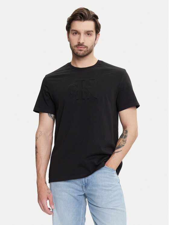 CALVIN KLEIN JEANS Тишърт Deboss Mono Graphic LV04RC824G Regular Fit