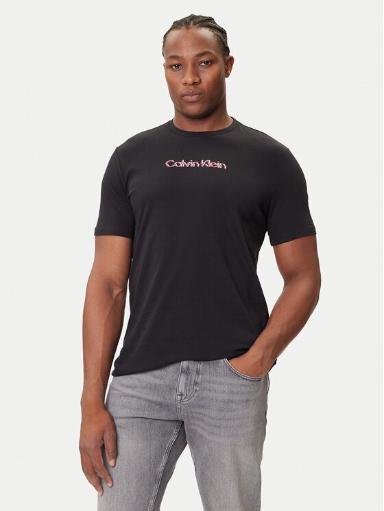 CALVIN KLEIN JEANS Тишърт Glitched Logo LV04RC858G Regular Fit
