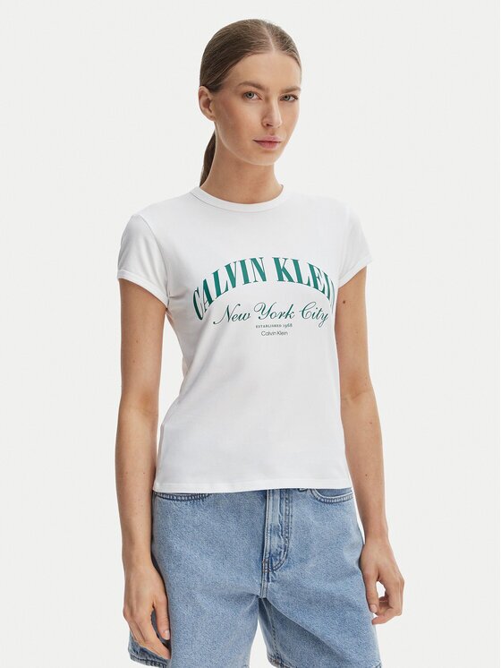 CALVIN KLEIN JEANS Тишърт Graphic Logo LV047F815G Slim Fit