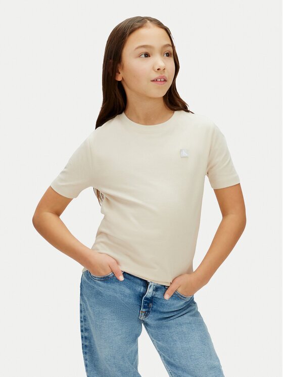 CALVIN KLEIN JEANS Тишърт Mono Mini Badge LV1CKSJA30 Regular Fit