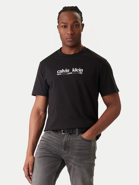 CALVIN KLEIN JEANS Тишърт NYC Graphic LV14RE831G Regular Fit