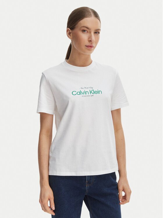 CALVIN KLEIN JEANS Тишърт NYC Logo LV047F810G Classic Fit