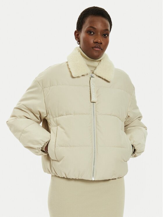 CALVIN KLEIN JEANS Зимно яке Aviator J20J224121 Relaxed Fit