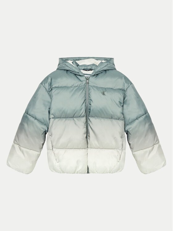 CALVIN KLEIN JEANS Зимно яке Gradient IG0IG02591 D Зелен Regular Fit