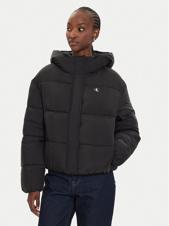 CALVIN KLEIN JEANS Зимно яке J20J224112 Екрю Regular Fit