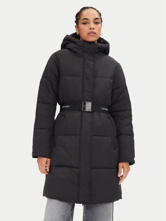 CALVIN KLEIN JEANS Зимно яке J20J224122 Екрю Relaxed Fit