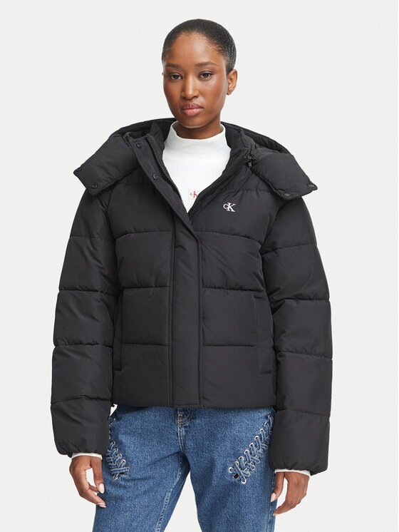 CALVIN KLEIN JEANS Зимно яке Matte LV047H504G Relaxed Fit
