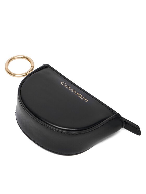 CALVIN KLEIN Калъф за ключове Ck Embossed Mini Pouch Bag Charm LV04F1190G Черен