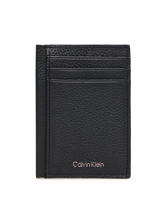 CALVIN KLEIN Калъф за кредитни карти Foil Emboss Ns Card Case LV04D1061G Черен
