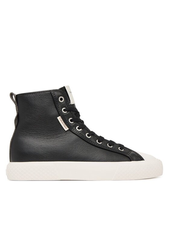 CALVIN KLEIN Кецове Vulc Lace Up Hightop Lth HW0HW03076 Черен