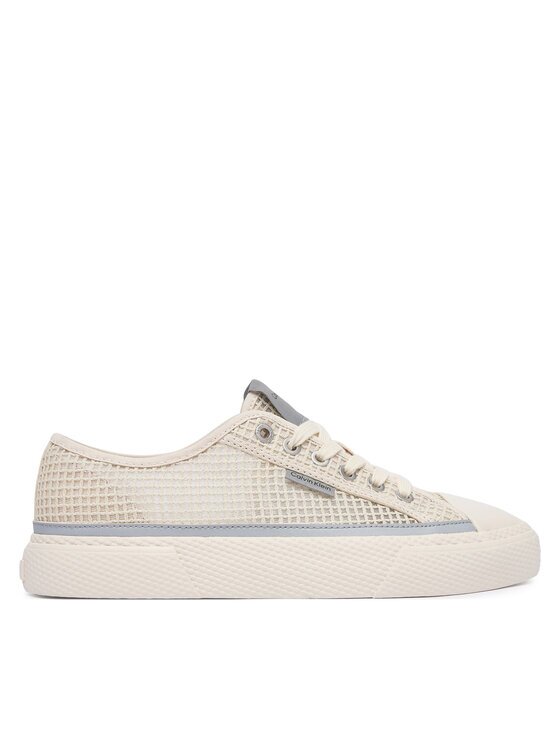 CALVIN KLEIN Кецове Vulc Laceup Low Raffia HW0HW03082 Бежов