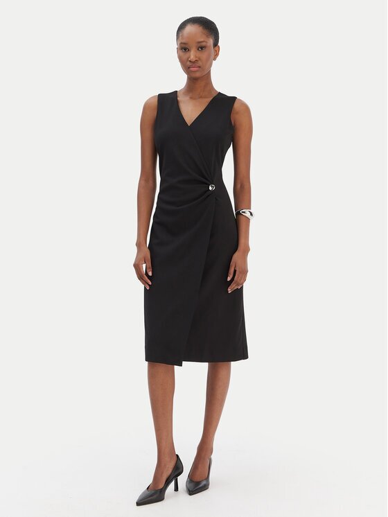 CALVIN KLEIN Коктейлна рокля LV044E047G Slim Fit