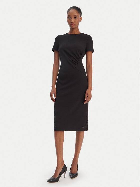 CALVIN KLEIN Коктейлна рокля LV044E048G Slim Fit