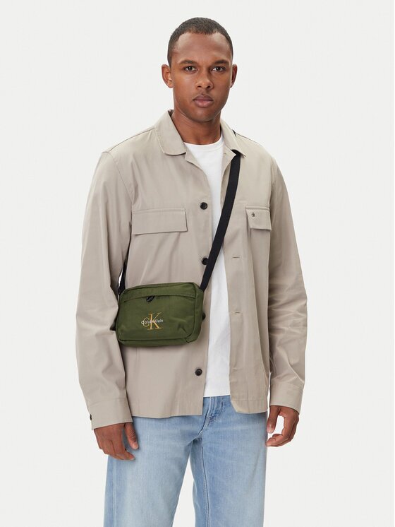 CALVIN KLEIN Мъжка чантичка Bold Camera Bag LV04D3117G Зелен