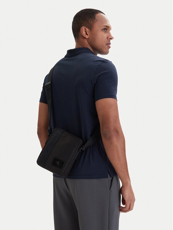 CALVIN KLEIN Мъжка чантичка Canvas Mix Reporter LV04D3366G Черен