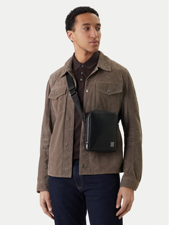 CALVIN KLEIN Мъжка чантичка Emblem Hw Reporter LV04D3293G Черен