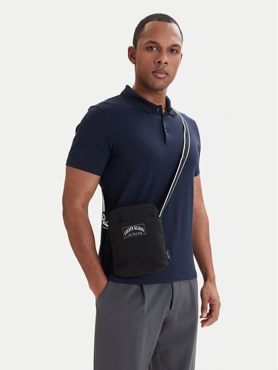 CALVIN KLEIN Мъжка чантичка Graphic Capsule Reporter LV04D3346G Черен