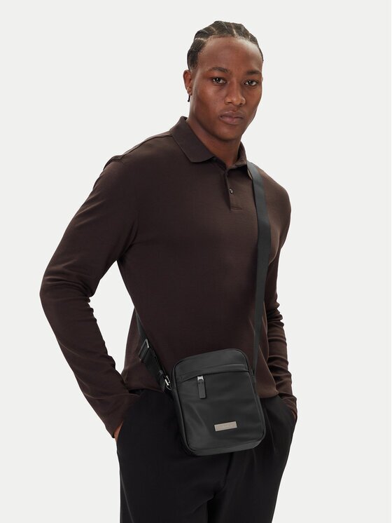 CALVIN KLEIN Мъжка чантичка Sleek Reporter LV04D3180G Черен