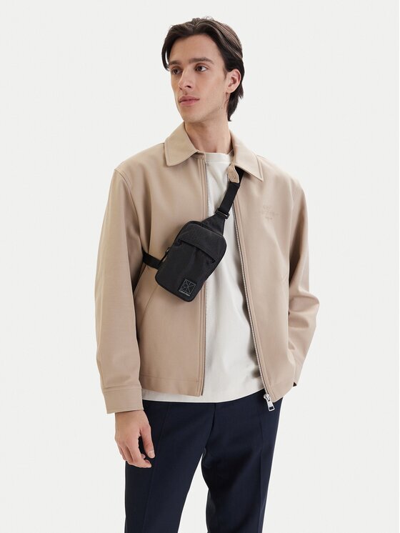 CALVIN KLEIN Мъжка чантичка Utility Emblem Phone Crossbody LV04D1192G Черен