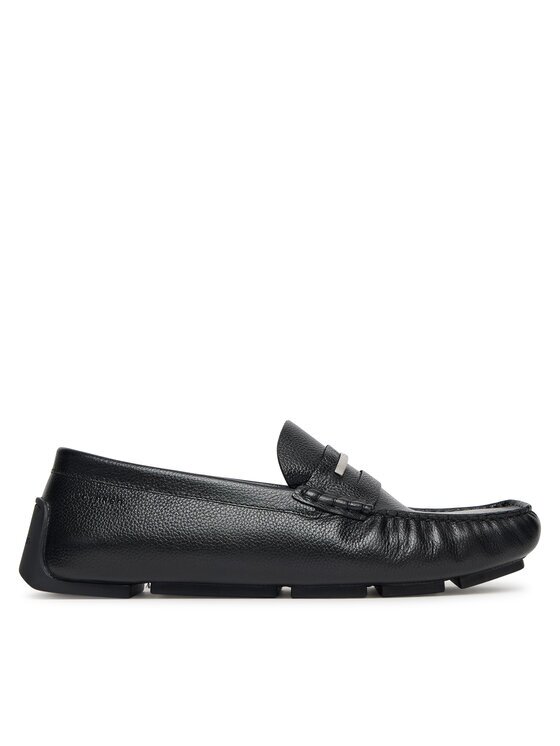 CALVIN KLEIN Мокасини Driver Hrdw Lth HM0HM01980 Черен