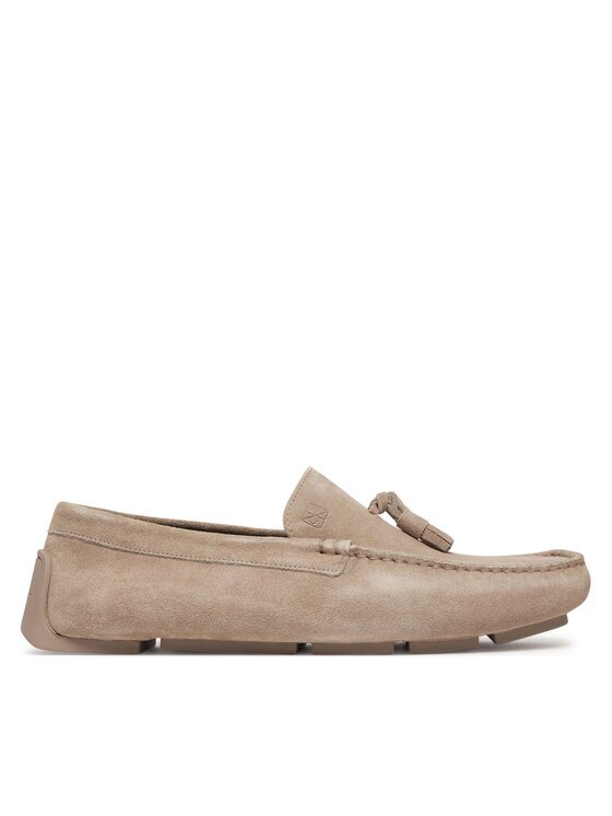 CALVIN KLEIN Мокасини Driver Tassels Su HM0HM02028 Бежов