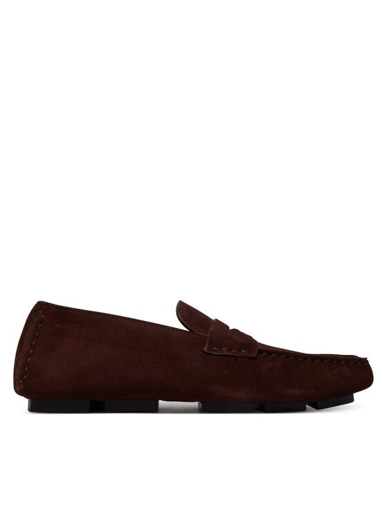 CALVIN KLEIN Мокасини Square Driver Suede HW0HW02844 Бордо