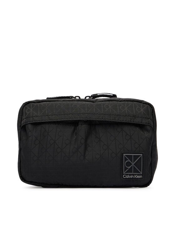 CALVIN KLEIN Несесер Emblem Aop Washbag LV04D1208G Черен