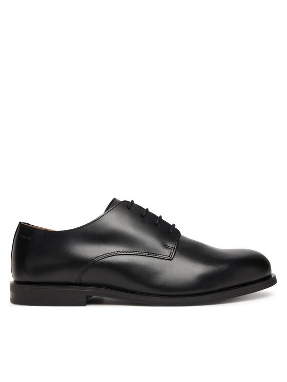CALVIN KLEIN Обувки Ess Rubber Derby Lth HM0HM02056 Черен